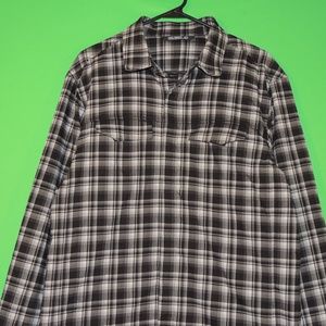 Arc'Teryx Mens Size L Plaid Pocket Button Shirt